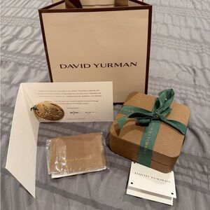 Authentic David Yurman 16”-18” adjustable sterling silver necklace